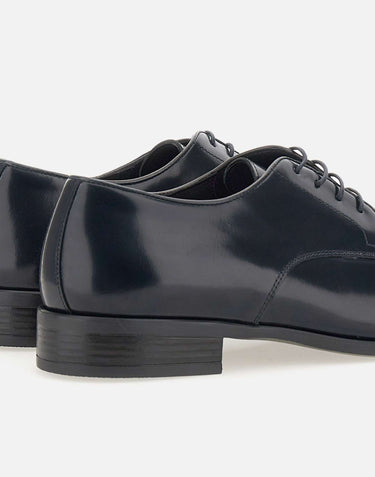DUCA DEGLI ABRUZZI Stringate in pelle spazzolata BLUE Uomo 