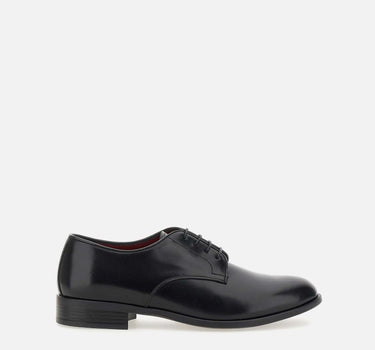 DUCA DEGLI ABRUZZI Stringate "Windsor" in pelle BLACK Uomo 