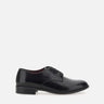 DUCA DEGLI ABRUZZI Stringate "Windsor" in pelle BLACK Uomo 
