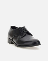 DUCA DEGLI ABRUZZI Stringate "Windsor" in pelle BLACK Uomo 