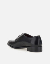 DUCA DEGLI ABRUZZI Stringate "Windsor" in pelle BLACK Uomo 