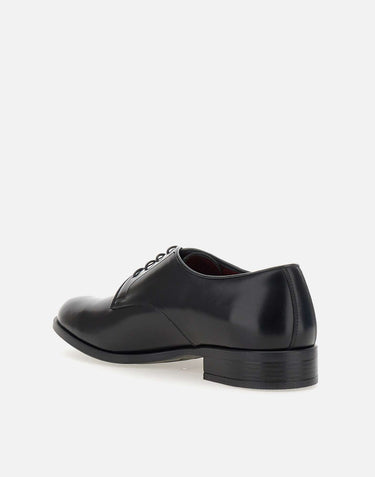 DUCA DEGLI ABRUZZI Stringate "Windsor" in pelle BLACK Uomo 
