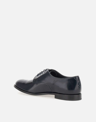 DUCA DEGLI ABRUZZI Stringate in pelle spazzolata BLUE Uomo 