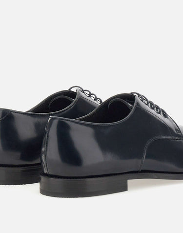 DUCA DEGLI ABRUZZI Stringate in pelle spazzolata BLUE Uomo 