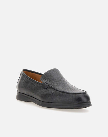 DUCA DEGLI ABRUZZI Mocassini "Lorenzo Plain" BLACK Uomo 