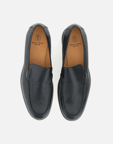 DUCA DEGLI ABRUZZI Mocassini "Lorenzo Plain" BLACK Uomo 