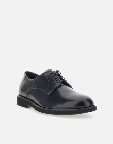 DUCA DEGLI ABRUZZI Stringate in pelle spazzolata BLUE Uomo 