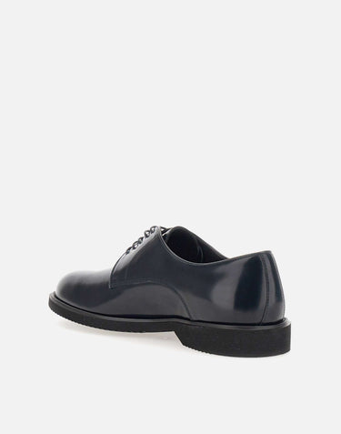 DUCA DEGLI ABRUZZI Stringate in pelle spazzolata BLUE Uomo 