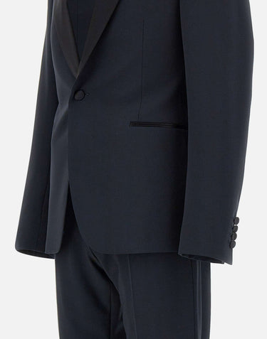 EMPORIO ARMANI Completo due pezzi in fresco lana BLUE Uomo 