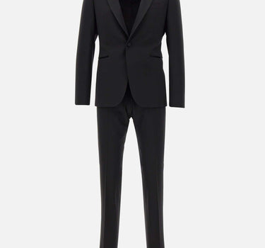 EMPORIO ARMANI Completo due pezzi cerimonia in fresco lana BLACK Uomo 