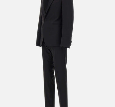 EMPORIO ARMANI Completo due pezzi cerimonia in fresco lana BLACK Uomo 