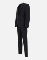 EMPORIO ARMANI Completo due pezzi cerimonia in fresco lana BLACK Uomo 