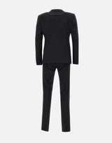 EMPORIO ARMANI Completo due pezzi cerimonia in fresco lana BLACK Uomo 