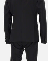 EMPORIO ARMANI Completo due pezzi cerimonia in fresco lana BLACK Uomo 