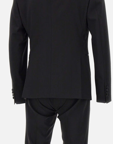 EMPORIO ARMANI Completo due pezzi cerimonia in fresco lana BLACK Uomo 