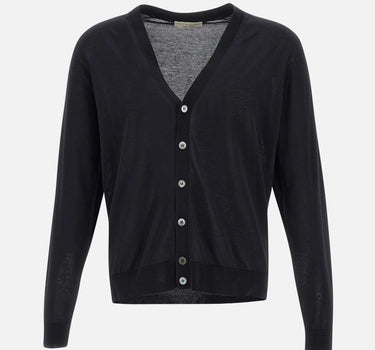 FILIPPO DE LAURENTIIS Cardigan in cotone BLACK Uomo 