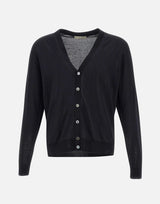 FILIPPO DE LAURENTIIS Cardigan in cotone BLACK Uomo 