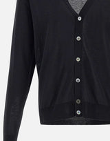 FILIPPO DE LAURENTIIS Cardigan in cotone BLACK Uomo 