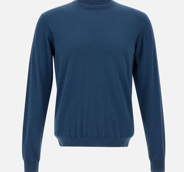 FILIPPO DE LAURENTIIS Maglia "Sea Island" in cotone BLUE Uomo 