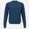 FILIPPO DE LAURENTIIS Maglia "Sea Island" in cotone BLUE Uomo 