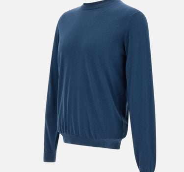 FILIPPO DE LAURENTIIS Maglia "Sea Island" in cotone BLUE Uomo 