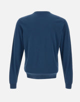 FILIPPO DE LAURENTIIS Maglia "Sea Island" in cotone BLUE Uomo 