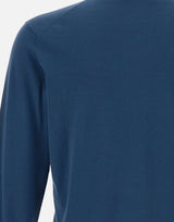 FILIPPO DE LAURENTIIS Maglia "Sea Island" in cotone BLUE Uomo 