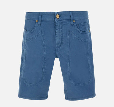 JECKERSON Shorts "Jayden" in cotone Light Blue Uomo 