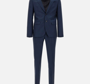 MANUEL RITZ Completo due pezzi in viscosa BLUE Uomo 