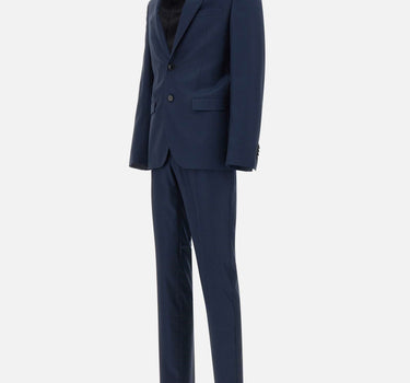 MANUEL RITZ Completo due pezzi in viscosa BLUE Uomo 