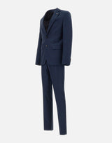 MANUEL RITZ Completo due pezzi in viscosa BLUE Uomo 