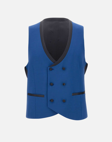 MANUEL RITZ Completo da cerimonia tre pezzi BLUE Uomo 