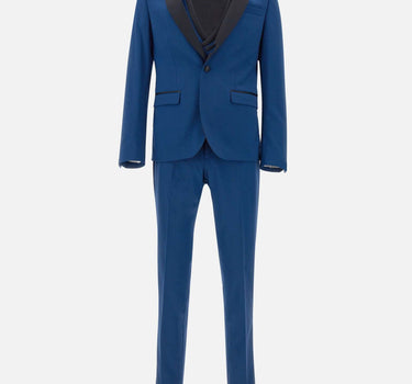 MANUEL RITZ Completo da cerimonia tre pezzi BLUE Uomo 
