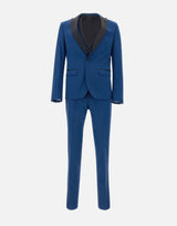 MANUEL RITZ Completo da cerimonia tre pezzi BLUE Uomo 