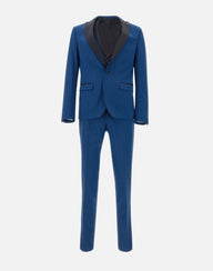 MANUEL RITZ Completo da cerimonia tre pezzi BLUE Uomo 