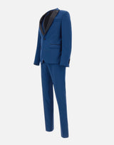 MANUEL RITZ Completo da cerimonia tre pezzi BLUE Uomo 