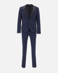 MANUEL RITZ Completo da cerimonia tre pezzi BLUE Uomo 