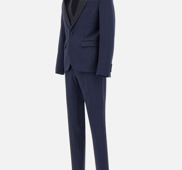 MANUEL RITZ Completo da cerimonia tre pezzi BLUE Uomo 