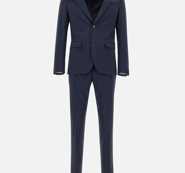 MANUEL RITZ Completo due pezzi in viscosa BLUE Uomo 