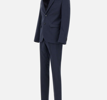 MANUEL RITZ Completo due pezzi in viscosa BLUE Uomo 