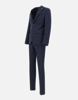 MANUEL RITZ Completo due pezzi in viscosa BLUE Uomo 