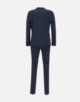 MANUEL RITZ Completo due pezzi in viscosa BLUE Uomo 