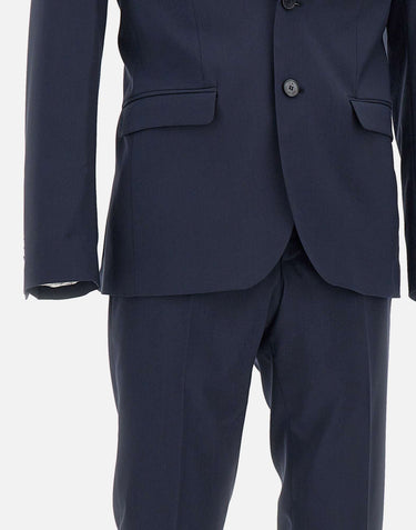 MANUEL RITZ Completo due pezzi in viscosa BLUE Uomo 