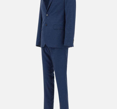 MANUEL RITZ Completo due pezzi in viscosa BLUE Uomo 