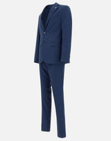 MANUEL RITZ Completo due pezzi in viscosa BLUE Uomo 