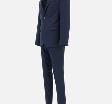 MANUEL RITZ Completo due pezzi in viscosa BLUE Uomo 