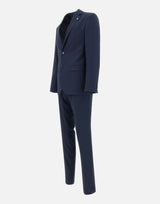 MANUEL RITZ Completo due pezzi in viscosa BLUE Uomo 