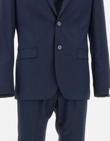 MANUEL RITZ Completo due pezzi in viscosa BLUE Uomo 