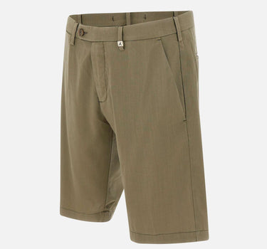 MYTHS Bermuda "Giove S"  in fresco lana GREEN Uomo 