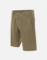 MYTHS Bermuda "Giove S"  in fresco lana GREEN Uomo 